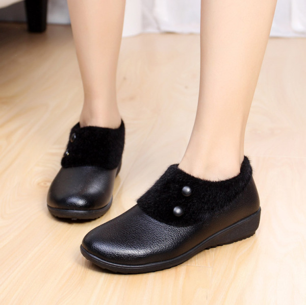 包邮限省妈妈鞋冬季保暖二棉冬鞋中老年女鞋子老人棉皮鞋女士棉鞋