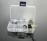 LED灯珠盒 电子元件工具盒 亚克力收纳盒 可拆分多功能元件盒 8格