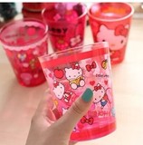 hello kitty韩国卡通漱口杯 防摔塑料凯蒂猫洗漱杯可爱儿童刷牙杯