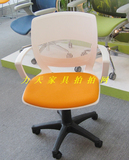 新款布艺软垫电脑椅职员椅转椅办公椅汽动升降椅学习椅YNC318B+01
