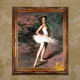 欧式手绘人物油画优美芭蕾舞别墅客厅玄关壁炉卧室装饰画BLW765