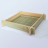 竹制方格笼 沥水架 蒸架 蒸笼 竹编制品 竹笼屉 天然无漆 竹工艺