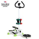 双超正品多功能静音扶手踏步机 减肥健身器材家用带扭腰盘 送哑铃
