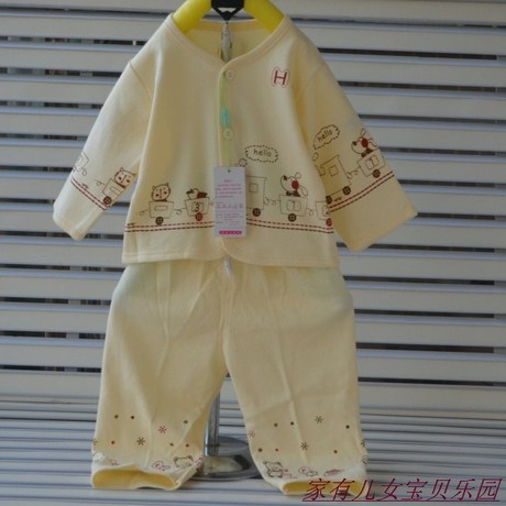 婴儿衣服一0-1-2岁男 女宝宝秋装纯棉内衣套装