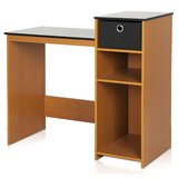 慧乐家长90cm小型书桌 现代简约板式带书柜家用办公台电脑桌 包邮