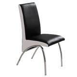 时尚简约餐椅 宜家休闲靠背不锈钢椅子 PU皮电镀铁餐椅电脑椅特价