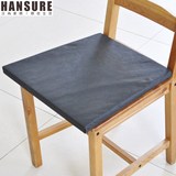 汉尚餐椅垫子办公室坐垫 加厚椅垫黑色保暖防滑垫全棉纯色可拆洗