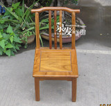 红木小椅子黄花梨鸡翅木小官帽椅儿童椅小靠背椅小茶椅凳子四方椅