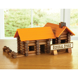 木制DIY小木屋165PCS木头小屋拼装小屋模型原木创意建筑积木玩具