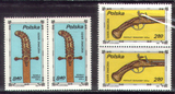 波兰1981年-邮票日.老式武器.17世纪的手枪.刀柄2全2连