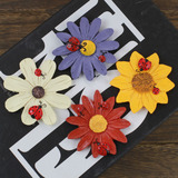 家居饰品 树脂冰箱磁贴 韩国卡通装饰磁铁贴 立体花朵创意冰箱贴