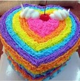8寸特价彩虹蛋糕免费送货生日蛋糕创意彩虹蛋糕当日新鲜制作新品