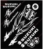 摩托车车贴电动车贴纸贴花踏板车反光贴套贴火焰龙贴SUZUKI铃木