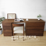 纯木家具促销日式实木白橡木书桌办公桌现代简约写字桌北欧写字台