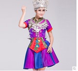 新款少数民族侗族苗族舞蹈演出服装头饰舞台民族歌舞表演服饰女装