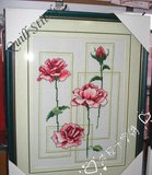 法国正品DMC十字绣套件专卖 花卉花草客厅田园小幅 方框玫瑰 特价
