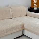 简约现代加厚短毛绒沙发垫布艺坐垫实木沙发套巾罩可定做全盖防滑