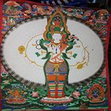 寺庙壁画传统矿物颜料手绘唐卡◆千手观音◆吉祥唐卡YX221(229)