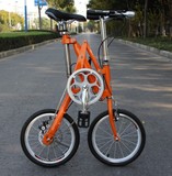 亿哲YZ-7-16寸铝合金车架一秒折叠自行车可加变速铝合金折叠车