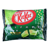 日本进口零食 KitKat雀巢奇巧宇治抹茶巧克力威化饼干135g12枚