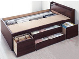 可定制套房家具实木颗粒板双人床储物抽屉板式床上海包邮 包安装