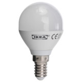 ◆CP西安宜家代购◆IKEA  里代尔 LED球形灯泡 E14(3W暖光)◆
