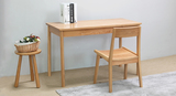 实木坊 日式 纯实木书桌 书架组合 电脑桌简约 书柜 白橡木家具