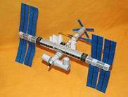 益智多kxb20 3d纸模型 国际空间站 手工diy 科学技术 儿童创意