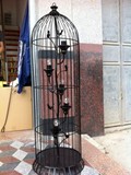 现代中式铁艺鸟笼落地灯古典创意吧台工程装饰灯鸟笼吊灯景观灯
