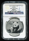 2012年熊猫1盎司银币1枚（NGC MS70 初铸版） 评级币