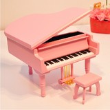 送女友女儿小女孩生日礼物创意礼品特别定制钢琴音乐盒木质八音盒