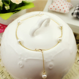 韩国正品纯14K黄金手链 淡水珍珠手链 女款新款特价GC0391