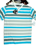 代购正品：美国Rocawear 顶级纯棉 短袖T恤 3色/白灰蓝胸围140