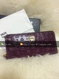 【wiwi代购】韩国正品代购 MCM 长款 紫色印花女钱包 现货