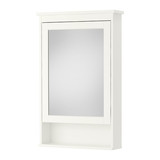 IKEA宜家代购HEMNES汉尼斯浴室单门镜柜白/黑褐色63*61*98cm