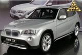 京商 1:18 宝马X1 BMW X1 银色 汽车模型