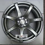 【胎铃世界】7幅电镀银GTR汽车轮毂贴轮圈轮辋钢圈16寸
