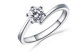 SAVA钻石 天然南非钻石 20分钻石戒指 结婚戒指钻戒扭臂 正品包邮
