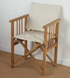 橡木导演椅折叠椅外贸出口户外扶手椅纯实木咖啡椅沙滩钓鱼电脑椅
