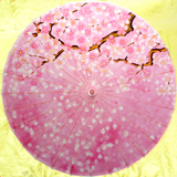 粉红情怀|泸州手工油纸伞|防紫外线太阳伞|防雨防晒|古代民族雨伞