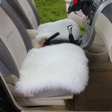 纯羊毛汽车坐垫小三件套冬季新款无靠背单片毛绒坐垫保暖通用座垫