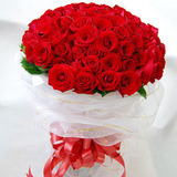 33朵红玫瑰花束鲜花速递昆明同城盘龙区北京路尚义街花店生日送花