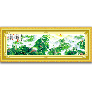 精准印花十字绣客厅大画新款盛世中华全景三米万里长城包邮高清图片