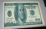 美元 电脑笔记本鼠标垫 游戏鼠标垫 折叠美钞垫 21*28*1.5CM