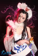 【诛仙】动漫游戏cosplay古装 小白狐妖 千年狐狸 白色汉服高清图片