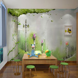 鑫雅儿童房墙纸壁画现代简约唯美卡通抽象手绘客厅餐厅壁纸壁画布