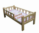 特价销售松木杉木四周围栏儿童床小童床实木床 厂家直销