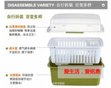 简易滴沥水碗柜塑料大号欧式橱具筷笼带盖置储物架餐具收纳盒包邮