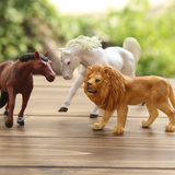美国正品Blip TOYS出品 动物模型 公狮子/非洲雄狮 纯种马 兔子