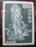 日本普票1966年动植物国宝1枚 菩萨